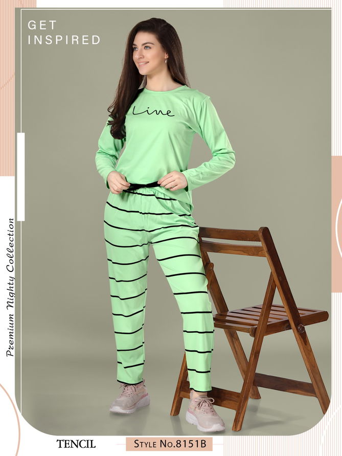 Tencil Cool Beauty full sleeve Night Suits Catalog